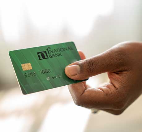 credit card at 1st national bank