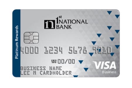 business rewards visa business credit card 1st national bank business rewards card