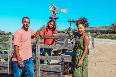 family enjoying their rural home after closing usda loan with 1st national bank