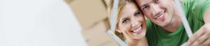 young couple smiling home loans