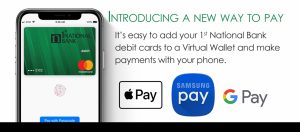 1st national bank digital wallet photo samsung apple and google pay