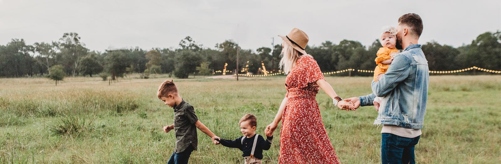 Home equity loans 1st national bank family walking through field