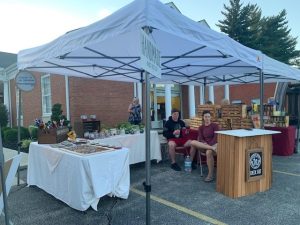 1st national bank 1st friday vendor at booth