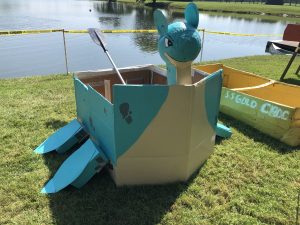 1st national bank boat entry for morrow cardboard boat regatta