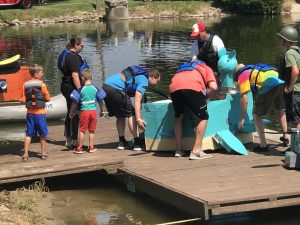 1st national bank morrow cardboard boat regatta boat