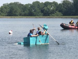 1st national bank morrow cardboard boat regatta attempt 1