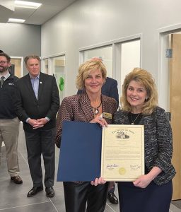 1st national bank liberty township grand opening certificate presentation