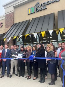 1st national bank liberty township grand opening ribbon cutting 4