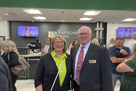 1st national bank world headquarters grand opening bob and beth