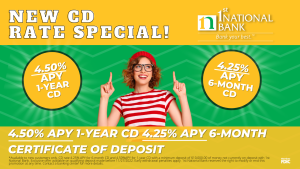 4.25% 6-month 4.50% 1-year CD Special image