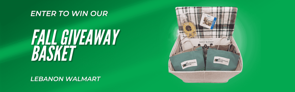 enter to win our fall giveaway basket 1st national bank lebanon walmart